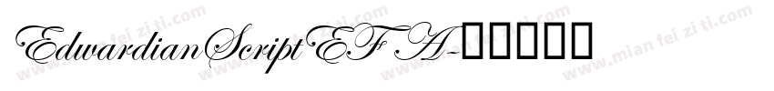 EdwardianScriptEF A字体转换
